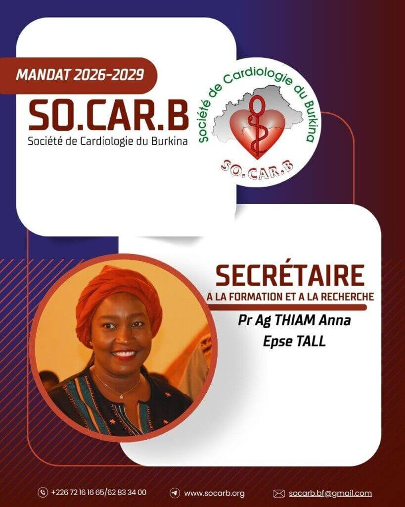 Secretary for Training and Research : Pr Ag THIAM Anna (Epse TALL)
