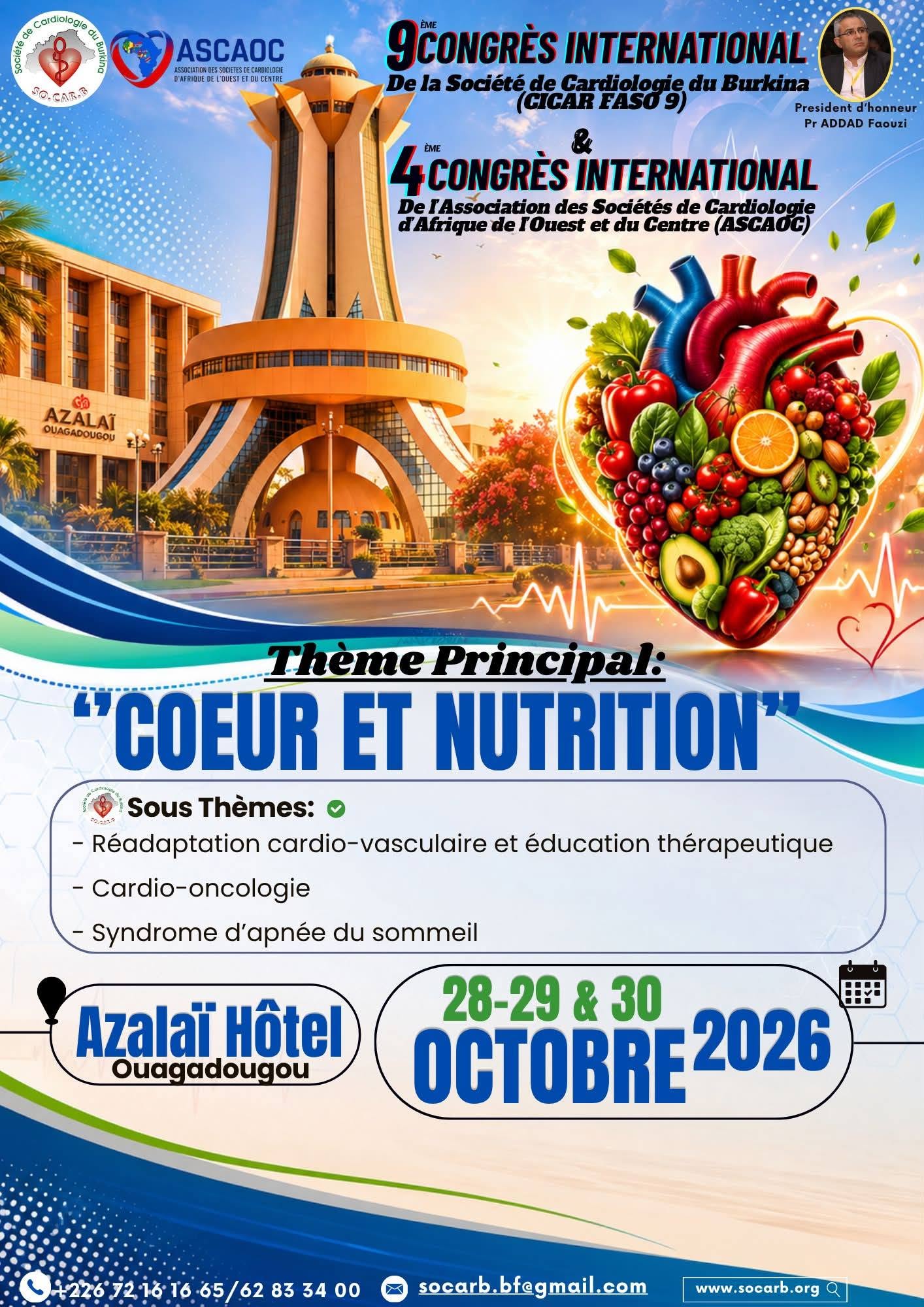Congrès SOCARB 2026 — Cœur et nutrition